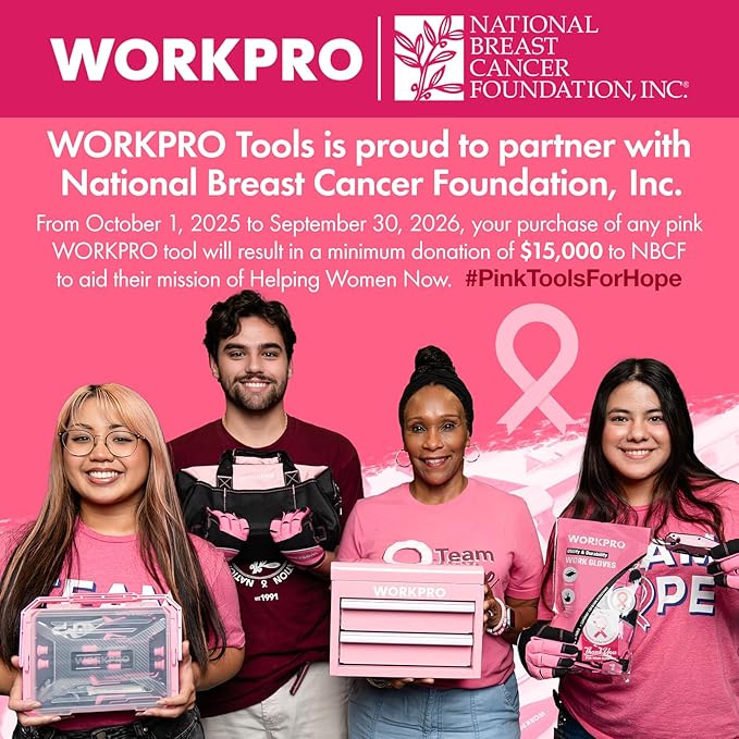WORKPRO Pink Cordless Hot Melt Glue Gun, 7.2V Rechargeable Fast Preheating Glue Gun Kit with 20 Pc Premium Mini Glue Stick, Automatic-Power-Off Hot Glue Gun for Art, Craft, Decoration - Pink Ribbon