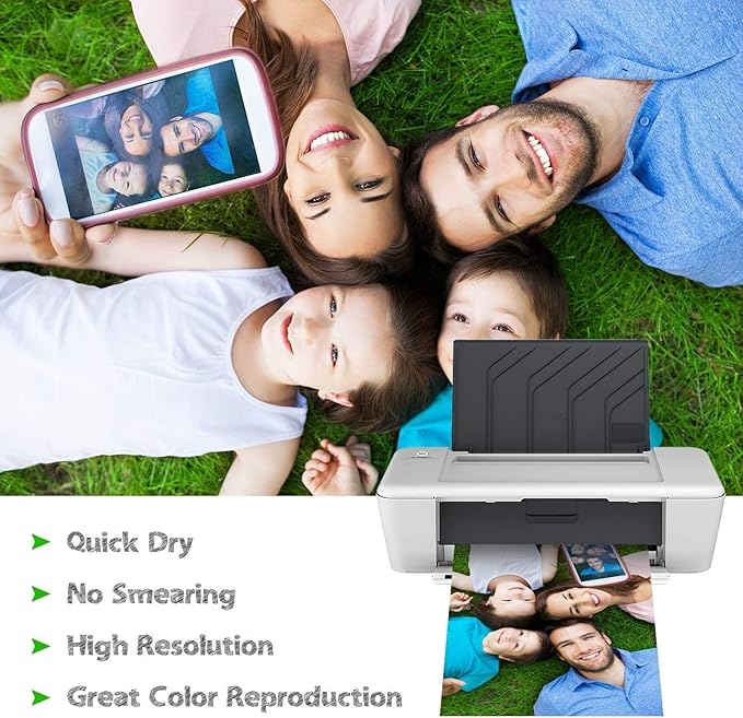 Koala Ultra Premium Photo Paper 4x6 In Glossy Photo Printer Paper for Inkjet Printer Water Resistant 50 Sheets 72lb