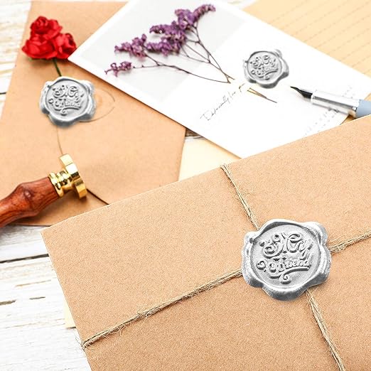 Nuanchu 15 Pcs Glue Gun Sealing Wax Sticks Retro Vintage Wax Sticks for Seal Stamp and Letter for Wedding Invitations Card Envelope Christmas Holiday Gift Ideas(Silver)