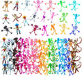 Fun Express Mega Bendable Toy Bulk Assortment 100 Pieces - Party Favors for Kids 4-8 & 8-12 | Classroom Prizes, Treasure Box Toys, Goodie Bag Stuffers | Birthday Party Supplies & Halloween Rewards