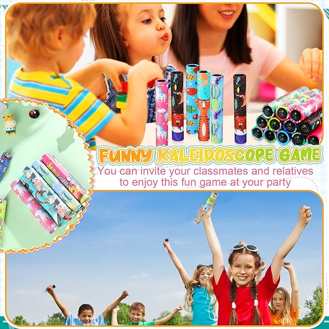 CHENGU Classic Kaleidoscope Return Gifts for Kids Birthday, Educational Toy for Classroom School Return Gifts, Party Favor, Gift Bag Filler, Carnival Prize and Stocking Fillers(Single Style)