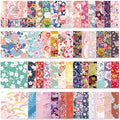 Origami Paper Kit 50 Sheets 70GSM 6 Inch Square Double Sided Color 50 Vivid Japanese Washi Chiyo Colors for Hand Crafts Origami Paper Arts Creativity.Japanese Sakuras