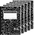 Marble Composition Notebook, 5-Pack Bulk Composition Notebooks Wide Ruled, 100 Sheets (200 Pages) 7-1/2" x 9-3/4" Marble Notebooks Wide Ruled, Classroom Must Haves-School Supplies College.