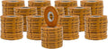 WOD General Purpose ATG Tape, 1/4 inch x 36 yds. (Set of 144 Rolls) Adhesive Transfer Tape Glider Refill Rolls Clear Adhesive on Gold Liner (Acid Free) RWATG20