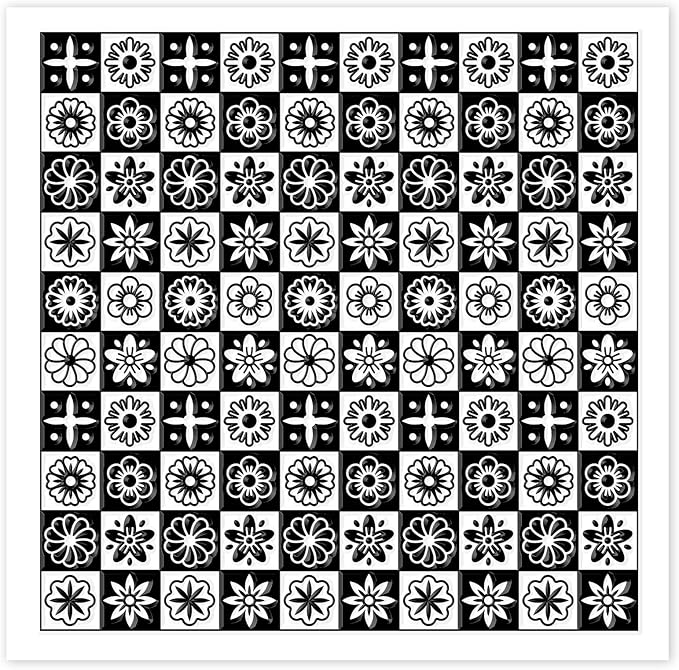 CHGCRAFT Lattice Pattern Polymer Clay Texture Sheets Geometric Flowers Silicone Texture Stamp Clay Texture Mat Modeling Pattern Pad Sheets for Jewelry and Earrings Tools, 5.5x5.5 inch