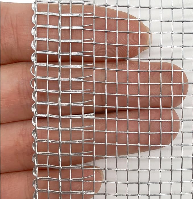 1/8 inch Galvanized Hardware Cloth Wire Mesh Screen Roll (24in x 10ft)