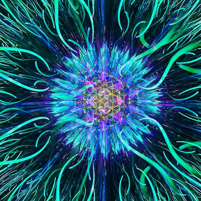10" Aurora Kaleidoscope for Adults,Tiffany Stained Glass Handmade Adult Kaleidoscope with Gift Box,Wedding for Bestie Man Woman Girlfriend Boyfriend Mom