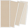 3090 Pcs 4 Sheets Rhinestone Stickers 3/4/5/6 mm Self Adhesive Craft Rhinestones Gems for Face Eyes Makeup Hair Body (Orange-3/4/5/6mm)