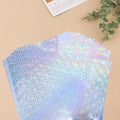 Briartw 20x29cm Hot Foil Paper 50 Sheets Pack Toner Reactive Foil Hot Stamping Foil Paper by Laser Printer and Laminator for Scrapbooking Craft Cardmaking DIY Album (Silver Snowflake, 50 Sheets)