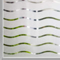 LEMON CLOUD Window Film for Privacy and Light Protection，Non Adhesive Removable Glass Covering Opaque Window Sticker Self Static Cling Vinyl Glass Film for Home Office (17.5 x 157.4 Inch,Wavy)