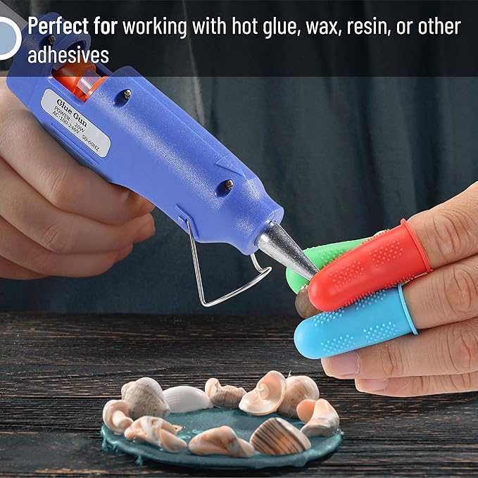 Mr. Pen- Hot Glue Gun Finger Protectors, 24 pcs, Silicone Thimble Finger Guard for Hot Glue