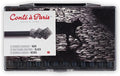 Conté à Paris 12 Count B Sketching Crayons Set, Black