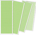 3090 Pcs 4 Sheets Rhinestone Stickers 3/4/5/6 mm Self Adhesive Craft Rhinestones Gems for Face Eyes Makeup Hair Body (Green-3/4/5/6mm)