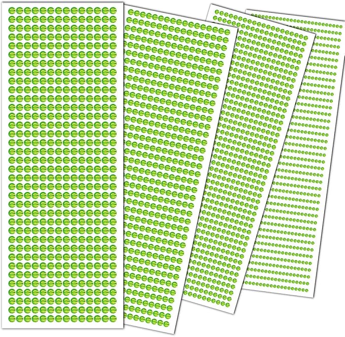 3090 Pcs 4 Sheets Rhinestone Stickers 3/4/5/6 mm Self Adhesive Craft Rhinestones Gems for Face Eyes Makeup Hair Body (Green-3/4/5/6mm)