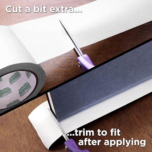 BookGuard 3 inch Premium Bookbinding Repair Cloth Tape, 15 Yard Roll, White