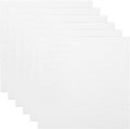 PATIKIL 10x10 Canvas Boards for Painting, 6 Pack 100% Cotton Square Triple Primed Stretched Blank Art Canvas Panel Bulk Thin for Acrylic, Oil, Tempera Paints, White