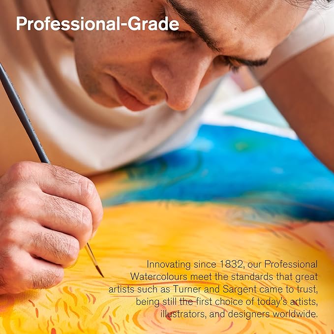 Winsor & Newton Professional Water Colour Paint, Half Pan, Cadmium Red