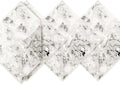 80-Pack Napkins Disposable Paper Towel Cocktail Dinner Party Decoration, Silver Splash