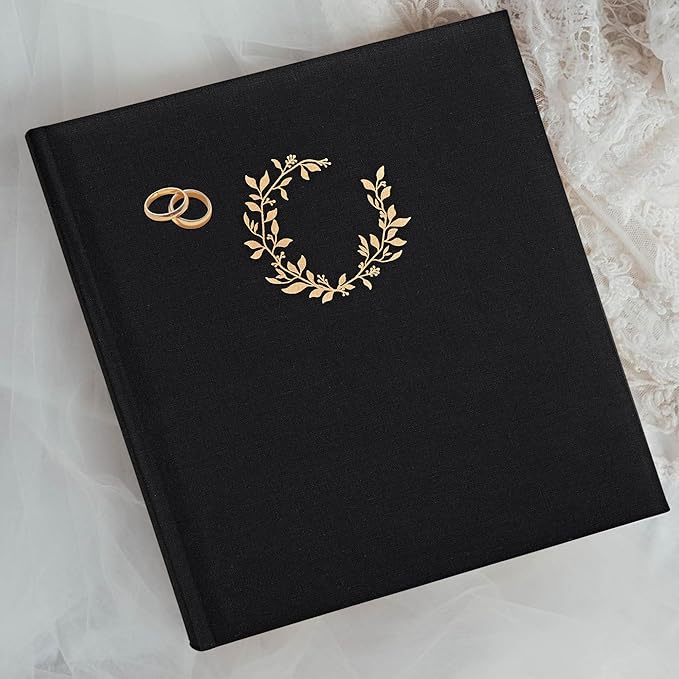 Premium Scrapbook Album – Photo Album with Writing Space – 100 Pages for Multiple Sizes 4x6, 5x7, 6x8, 8x10 – Holds 500 Photos – Wedding, Baby, Travel & Family Memories