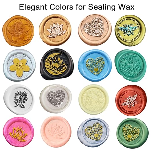 Wax Seal Stick, Ioggtser 30 PCS Pearlescent Pink Mini Glue Gun Wax Seal Stick for Wax Seal Stamp, Sealing Wax Sticks for Wedding Invitations, Cards, Envelopes