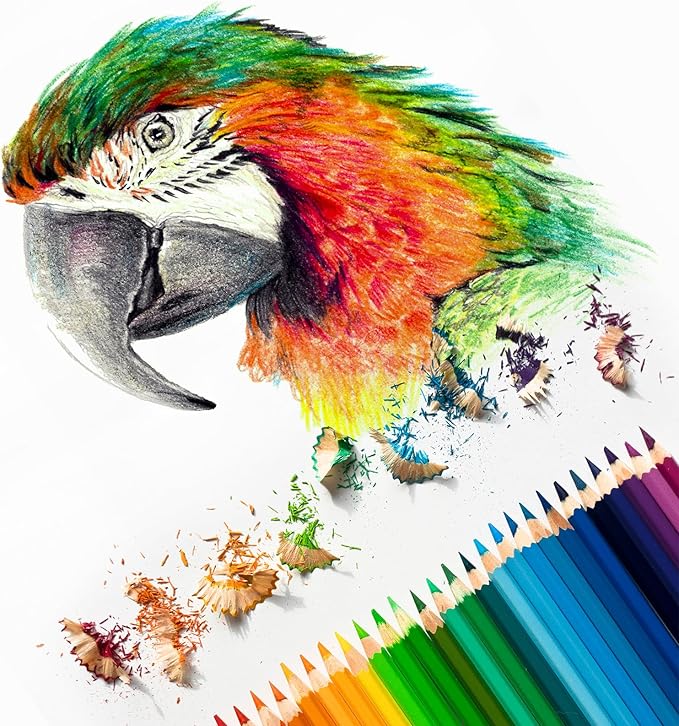 PATIKIL Watercolor Pencil, 6Pcs Water Soluble Pencils for Blending, Coloring, Sketch Drawing, Painting, Dark Green
