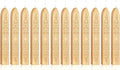 Yoption 12 Pcs Metallic Light Gold Sealing Wax Sticks with Wicks for Wax Seal Stamp, Wedding Invitations, Gift Wrapping, Christmas
