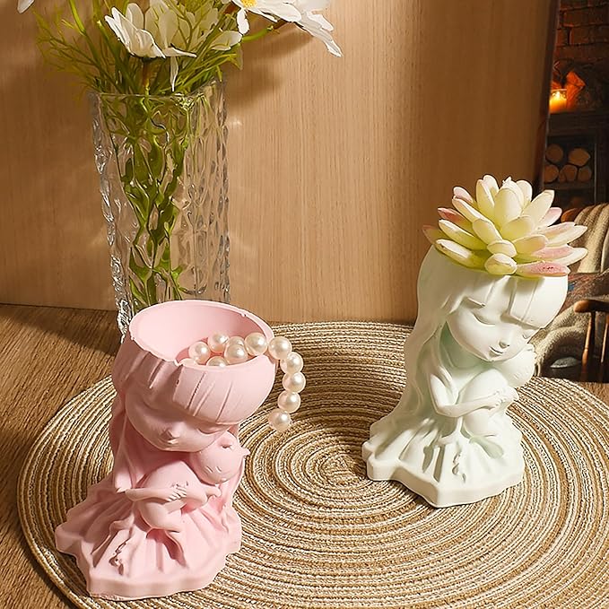 Angel Soap Resin Casting Silicone Mold for Candle Making - 3D Animal Candle Decorating Mold