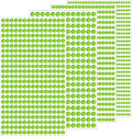 1799 Pcs 4 Sheets Rhinestone Stickers 3/4/5/6 mm Self Adhesive Rhinestones Gems for Face Eyes Makeup Hair Body (green-3/4/5/6mm)