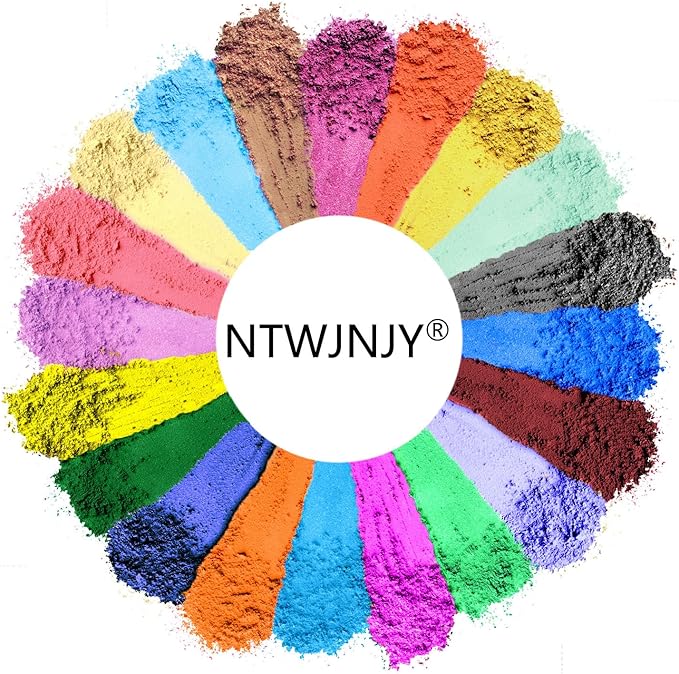 Crystal Blue Mica Powder for Epoxy Resin，Natural Shimmer Mica Powder Used for Coloring Resin Artwork, car Spray Paint, Candles, soap, Lip Gloss, Nail Polish(50g/1.7oz)