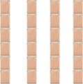 ImpressArt - Premium Metal Stamping Rectangle Blanks for Metal Stamping and Jewelry Making (24 Pack) (7/16" x 3/4" Rectangle w/ 2 Holes, Copper)
