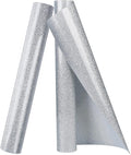 TORC Silver Glitter HTV Heat Transfer Vinyl Roll 12 inch x 10 ft Iron on Vinyl for T Shirts Crafts