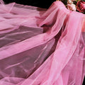 Sheer Fabric 60" x 1 Yards (3 ft) Organza Fabric by The Yard for DIY Wedding Decorations Craft Projects Party Backdrops Bows (Lt Pink)