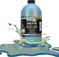 Pouring Masters Blue/Gold Iridescent Special Effectsr Acrylic Pouring Paint - Premium 32-Ounce Pre-Mixed Fluid Acrylic Paint - Fluid Art Supplies for Canvas, Wood, Paper, Tile & Rocks