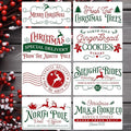 Christmas Stencils for Crafts Reusable 12” Christmas Doormat Stencil Xmas Holiday Stencils for Painting on Wood Window Porch Hanger Fabrics Decor