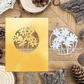 Lapoo Flowers Metal Cutting Die for Scrapbooking - Durable, Cut Stencils for DIY Scrapbook Photo Album Decorative Paper Card, Card Making Supplies, Embossing (Tracery 3 x 2.9 in)