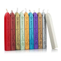 Mceal Sealing Wax Stick with Wick Flower De Luce of France Retro 10 Pieces Pack(Mix Color)