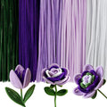 Caydo 500 Pieces Purple Flowers Pipe Cleaners, Chenille Stems, Pipe Cleaner Crafts for DIY Art and Craft Projects Creative Gift Party Decorations