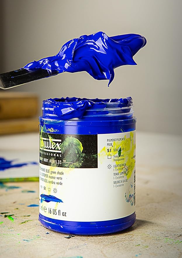 Liquitex Professional Heavy Body Acrylic Paint, 16-oz (473ml) Pot, Yellow Oxide