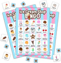 Summer Party Games - Ice Cream Bingo Cards for Adults, Baby Shower Games, 24 Players