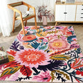 Handmade Wool Floral Area Rug for Living Room | Elegant Flower Garden Design, Soft, Thick and Durable | Bedroom, Dining Room & Home Decor Carpet (10' x 11', Floral E)