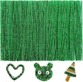 200pcs Pipe Cleaners, Pipe Cleaners for Crafts, Craft Supplies Chenille Stems for Art&Craft Christmas DIY Projects(12inch*6mm,Green Glitter)