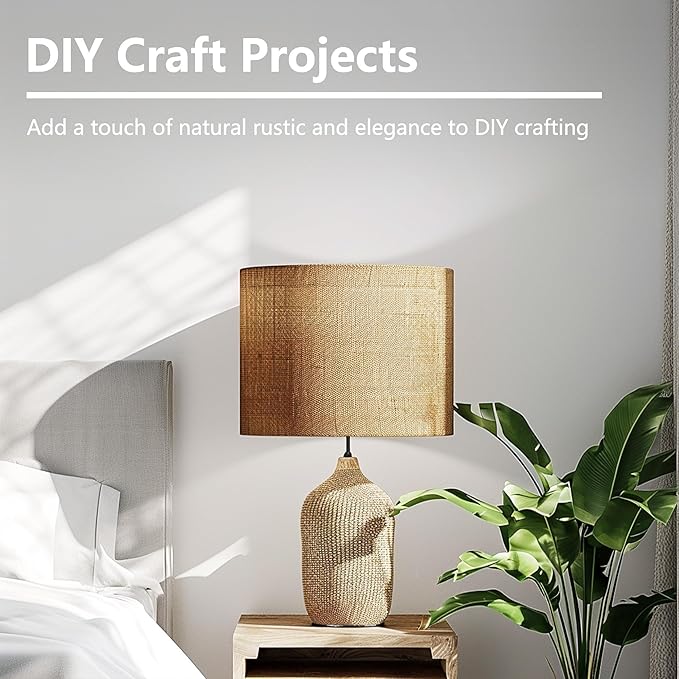 40“ x 40 Feet Burlap Roll Multipurpose Burlap Tree Wrap High Density Jute Fiber, Weed Barrier, Craft Projects and Party Decor
