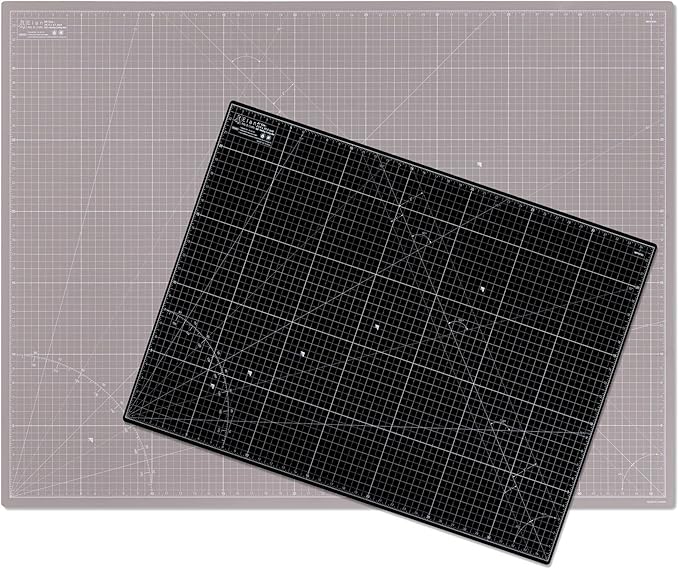 Elan Cutting Mat A0 Black & Taupe, Extra Large Self Healing Cutting Mat 36 x 48 Inch, 5-Ply Craft Board Black, Hobby Board for Crafts 36x48 Inch