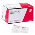 BH Supplies Alcohol Prep Pads | Medical Grade, Sterile, Individually Wrapped, 70% Isopropyl Alcohol, Medium 2-Ply, 100-Pack