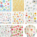 Crtiin 36 Pack 9 Styles Decoupage Napkins Assorted Floral Decorative Decoupage Napkins Chinoiserie Cocktail Paper for DIY Crafting Birthday Party, Each Unfolded 13 Inch (Little Colorful Floral)