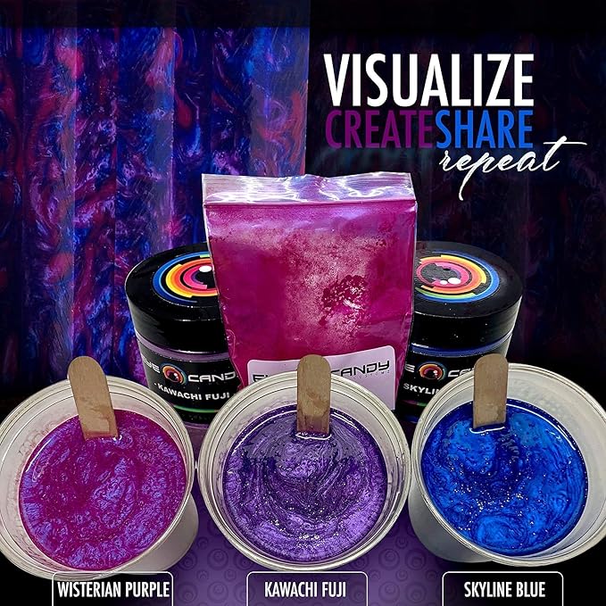 Eye Candy Premium Mica Powder Pigment “Skyline Blue” (50g) Multipurpose DIY Arts and Crafts Additive | Woodworking, Epoxy, Resin, Bath Bombs, Paint, Soap, Nail Polish, Lip Balm (Skyline Blue, 50G)