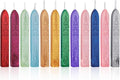 Yoption 12 Pcs Mixed Colors Sealing Wax Sticks with Wicks for Wax Seal Stamp, Wedding Invitations, Gift Wrapping, Christmas