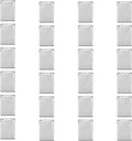 ImpressArt - Premium Metal Stamping Rectangle Blanks for Metal Stamping and Jewelry Making (24 Pack) (7/16" x 3/4" Rectangle w/ 2 Holes, Aluminum)