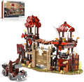 BNG Bonfire Gate Building Set for Adult, Orc Fortress Gate Building Block, Home Office Decor, Stem Toy and Creative Gift for Teen Boy (1279PCS)