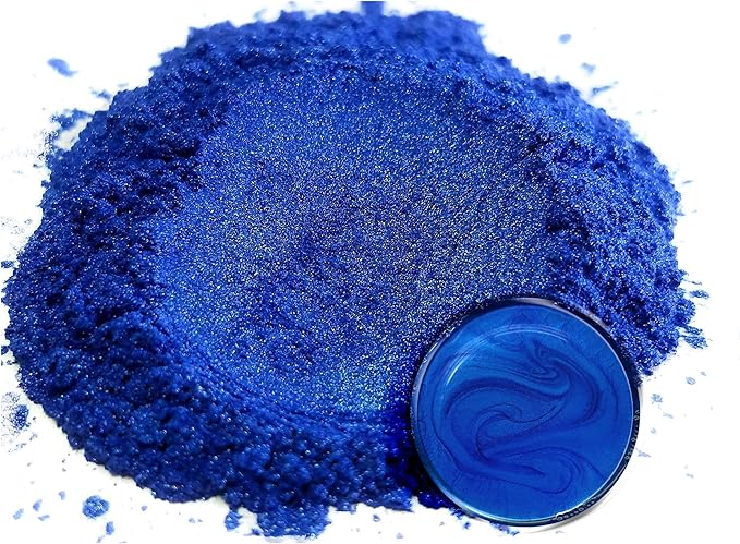 Eye Candy Pigments Premium Blue Mica Powder - Pacific Blue (50gr) - for Epoxy, Resin, Soap, Paint, Woodworking, Acrylic Pouring, Bath Bombs, Fishing Lures - DIY Arts and Crafts Additive